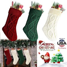 Christmas Stockings,Xmas Hanging Stockings Decoration Soft  Comfortable Knitted