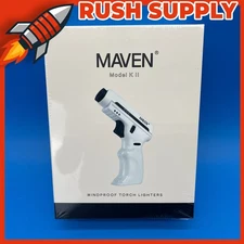 New MAVEN Model K II Windproof Torch Camp Fire Starter Lighter - White
