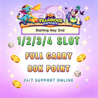 Partners Event  Mono-poly Go Villainous Partners Slots Full Carry Fast Cheap