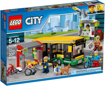 オプション①〜③ Lego City Town 60154 Bus Station with wheelchair Minifigure