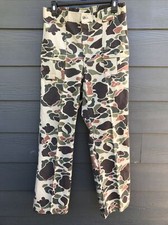Vintage Camo Cargo Duck Pants Lite Canvas Women  s Size 30x30 Walls Leisure
