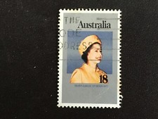 1977 AUSTRALIA SILVER JUBILEE REIGN QUEEN ELIZABETH II 18C QEII - USED