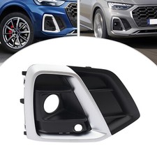 Fog Light Frame Right Front for 2021-2024 Audi Q5 SQ5 e S-Line - Black Silver