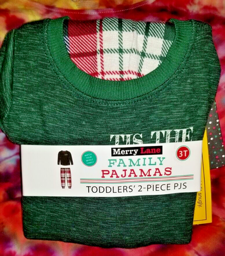 Merry Lane Family Pajamas Toddler 2- Piece PJS 3T