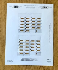 Lot of 6 Avaya Lucent Partner Euro 18 Series 1 Non-display Phone Desi Label, New