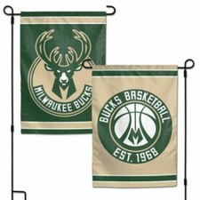 Milwaukee Bucks Garden Flag 12x18