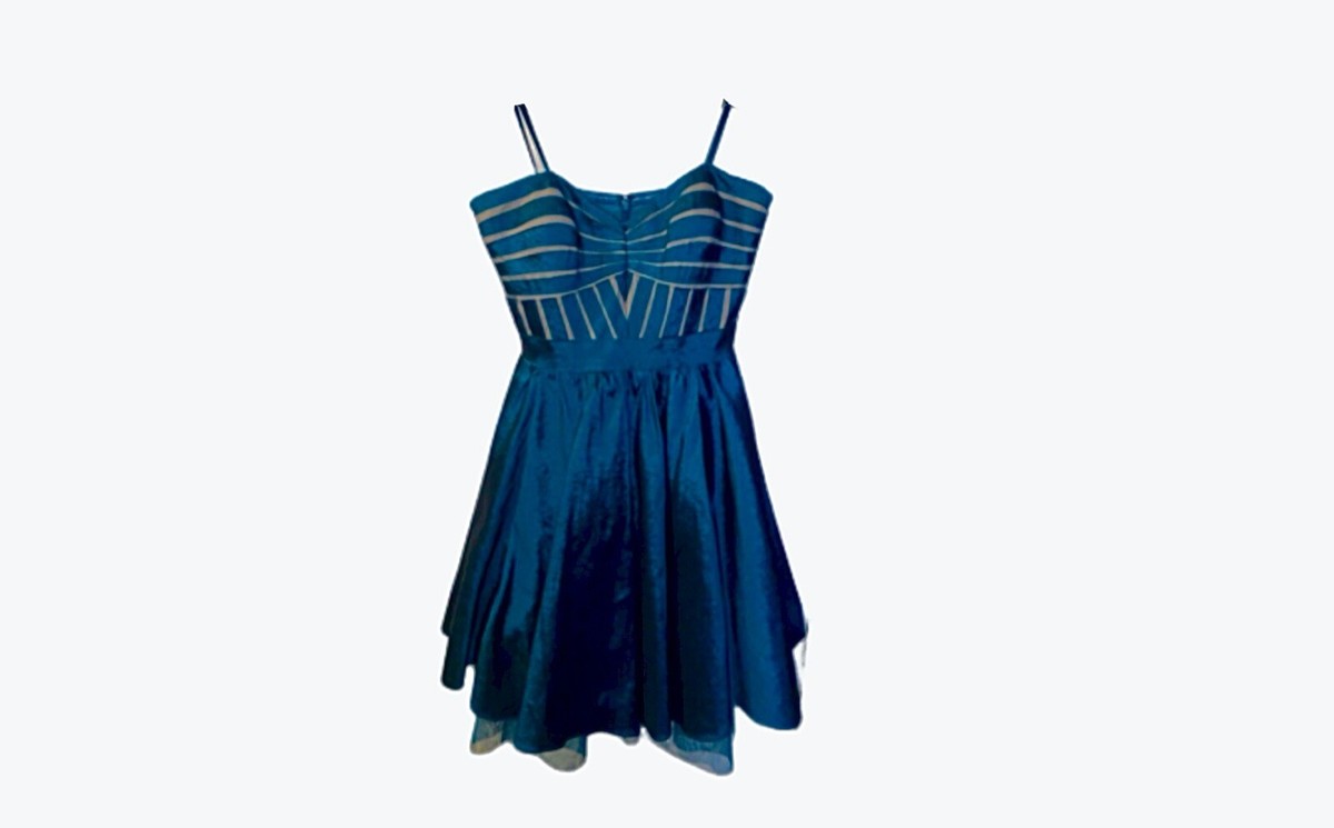 aidan blue dress Aidan Mattox MD1E207928 - Long Mesh Sheath Dress