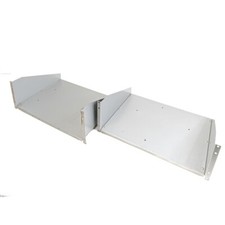 Pair of Heavy Duty 4U Rack Shelves with 14" Depth - Silver