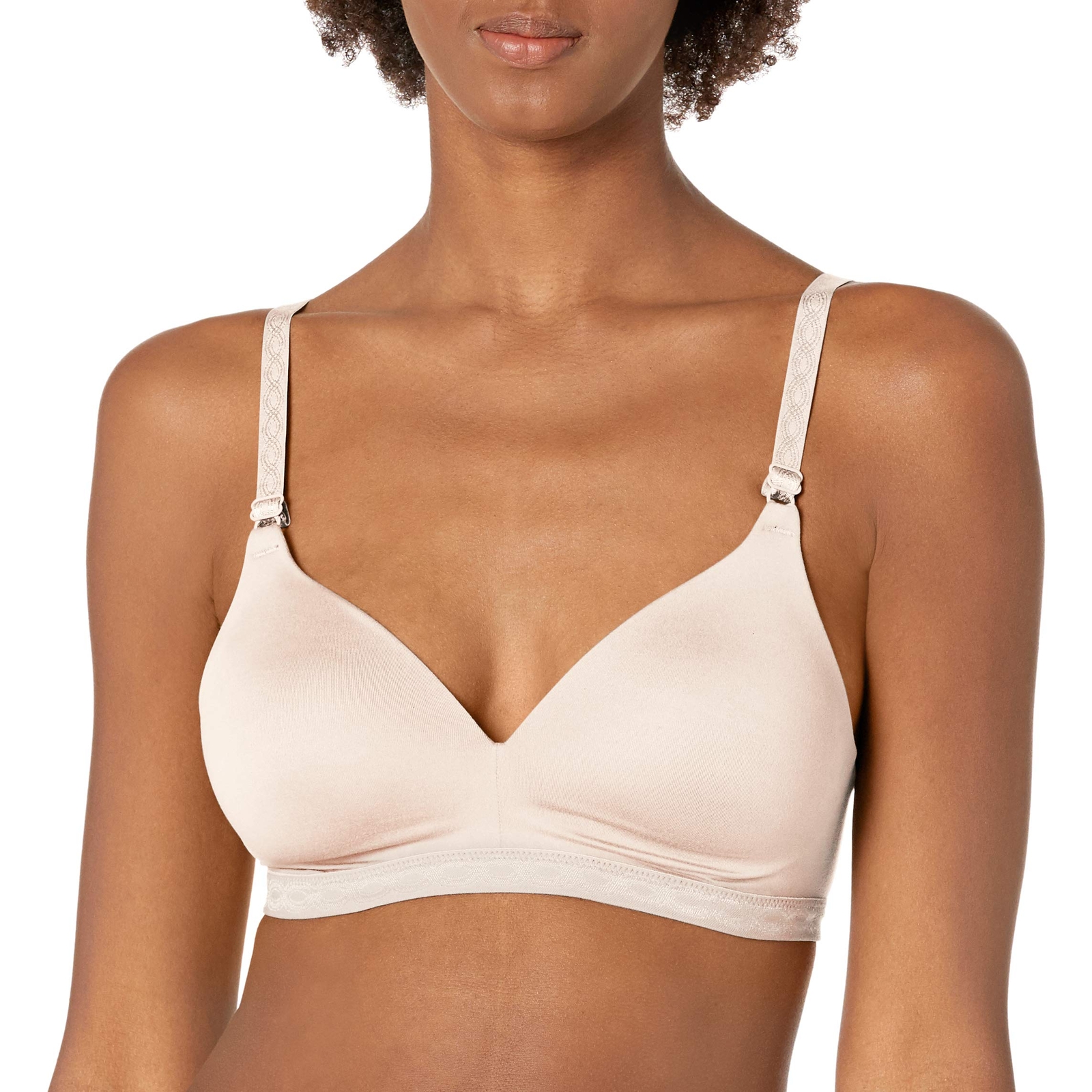 Warner Womens Cloud 9 Wireless Bra 36A Super Soft Comfort Sand Shell