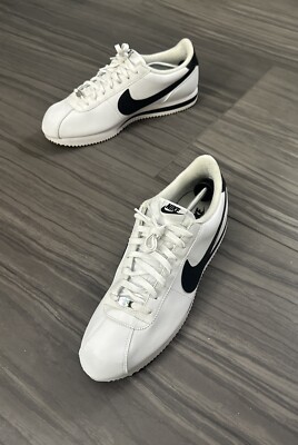 Nike Cortez Leather Classic All Purpose Shoes Black White 819719-100 Men Size 14