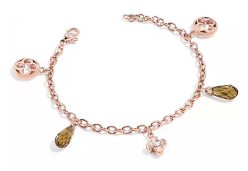Armband Damen Morellato Stahl Rosen Gold Diamant NatüRlich Und Kristalle Amber-image