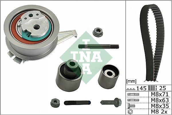 Schaeffler INA 530 0650 10 Zahnriemensatz FüR Audi MAN Seat Skoda VW-image