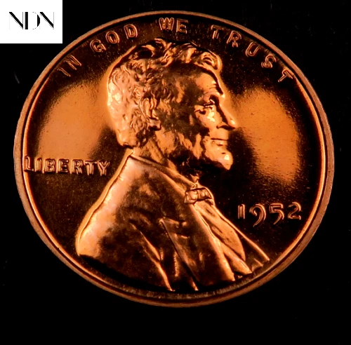 1952 Lincoln Wheat Penny Cent - Gem Proof Red