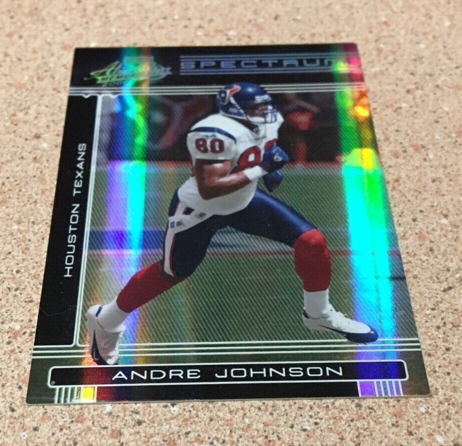 2006 PLAYOFF ABSOLUTE MEMORABILIA SPECTRUM BLACK ANDRE JOHNSON #63 63/100 TEXANS
