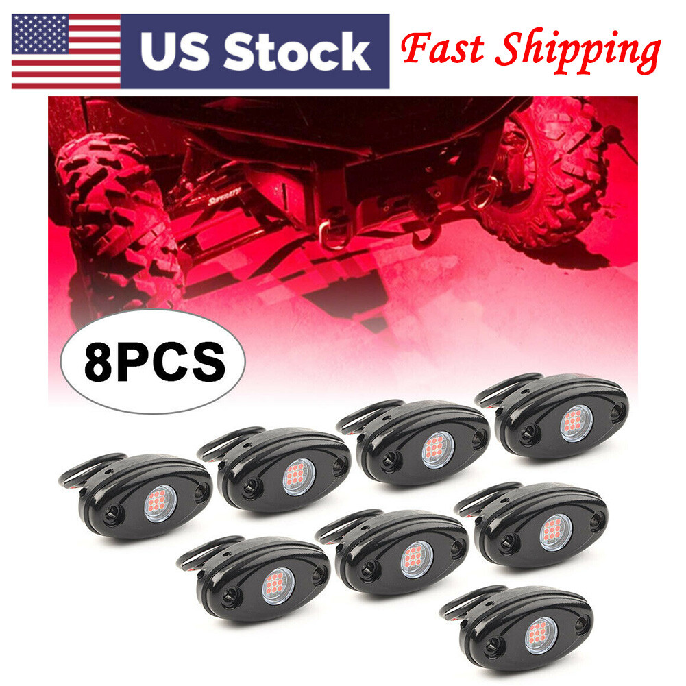 4 Pcs Car LED Pods Rock Lights for JEEP Off Road ATV SUV Truck Car Under Body