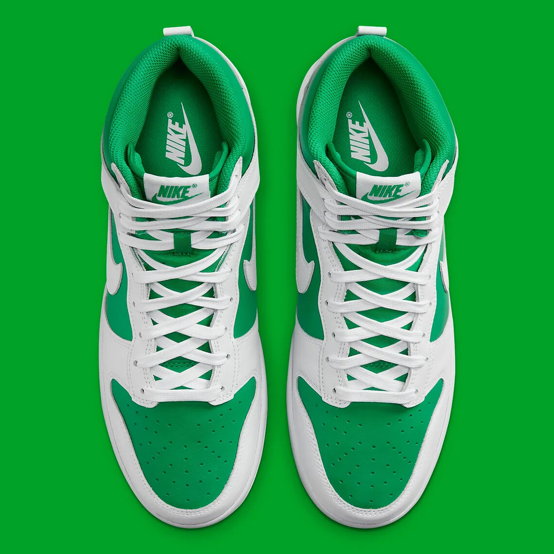 Nike Dunk Hi Retro Shoes Stadium Green White DV0829-300