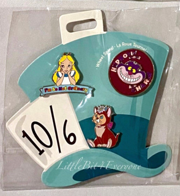 NEW ON CARD Oh My Disney Alice in Wonderland Pin Set Alice Dinah ...