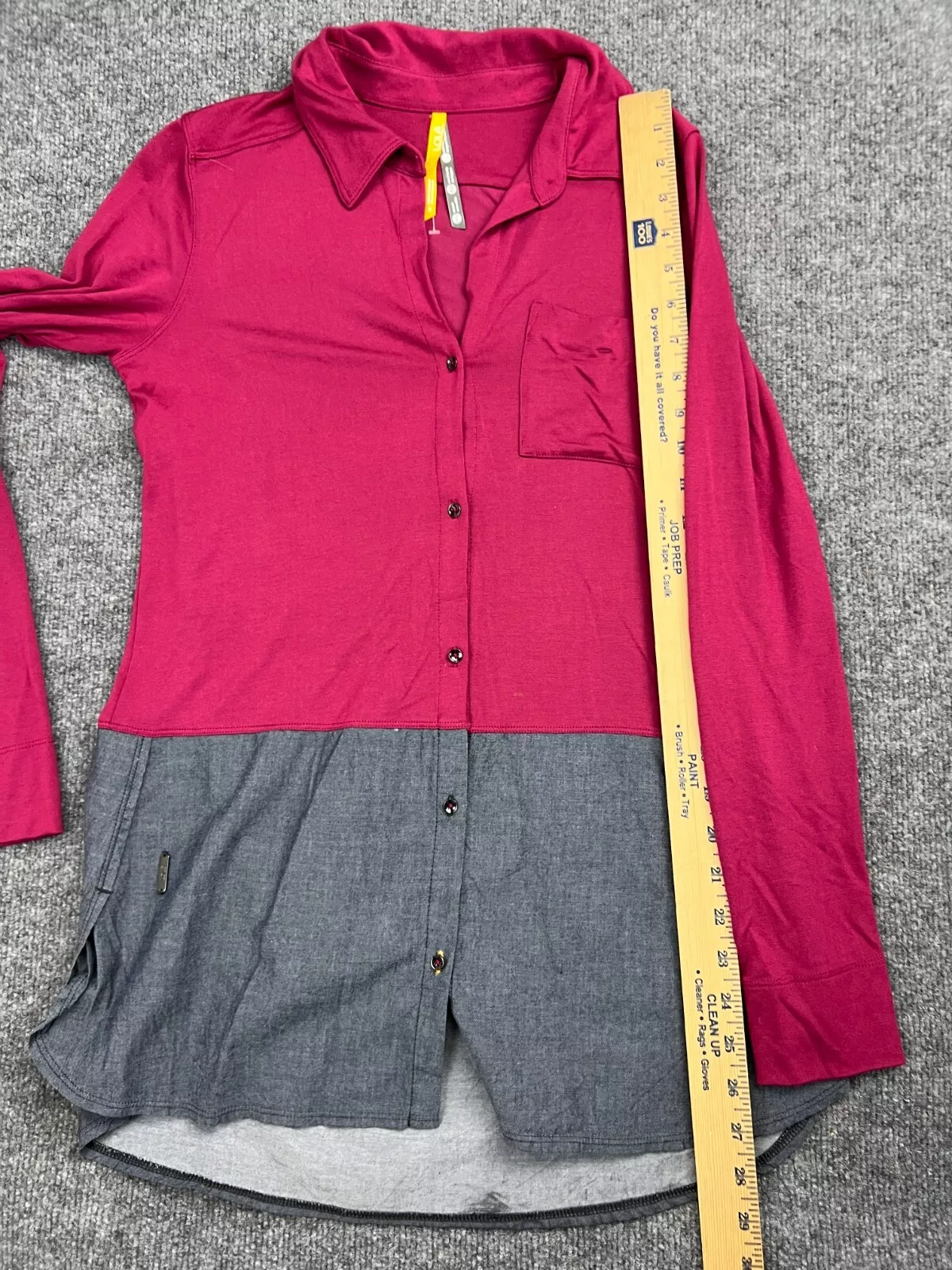 lole rachel blouse tunic button front pocket modal shirt