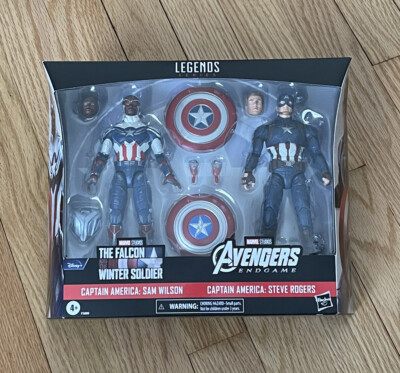 Marvel Legends Captain America Set of 2 Sam Wilson / Steve Rogers 6'' Figures