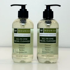 2 Pack Trader Joe’s Nourish All In One Facial Cleanser Fragrance Free 8.45 oz ea