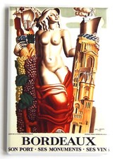 MAGNETE FRIGO VINO BORDEAUX poster alcool