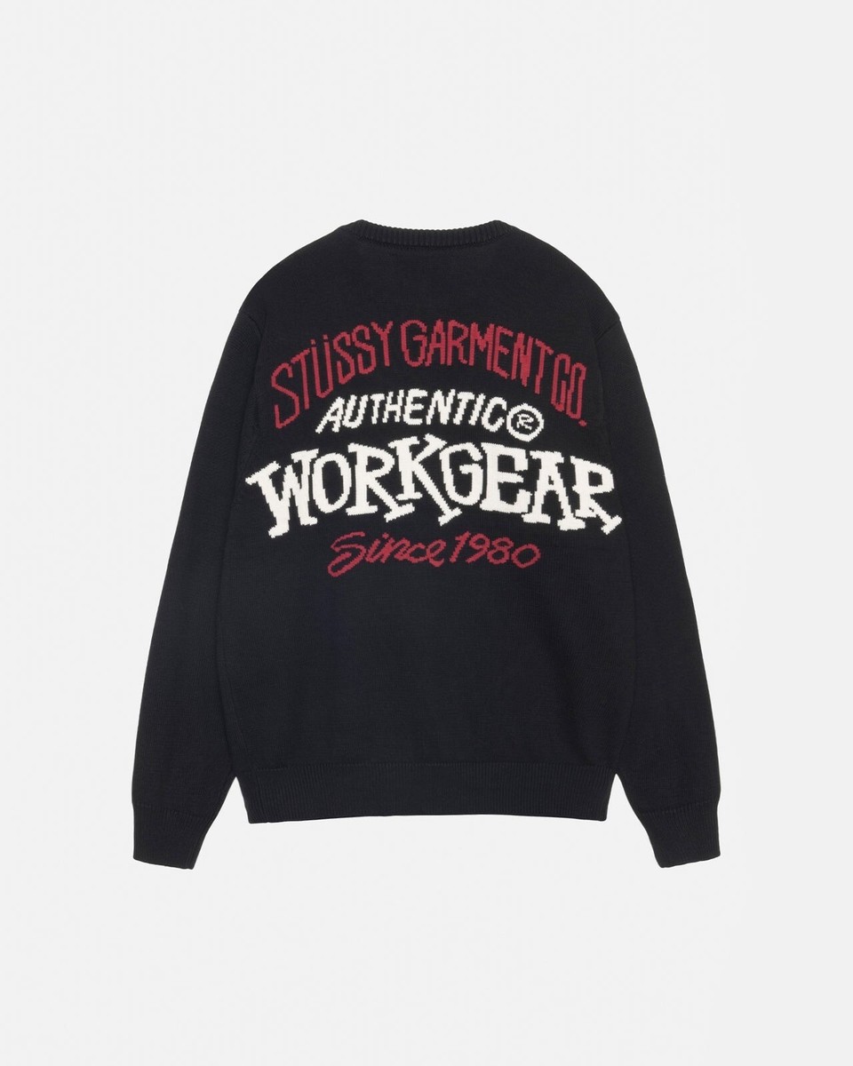 Stussy Authentic Workgear Sweater - Black Medium | eBay Stussy Authentic Workgear Sweater - Black Medium | eBay