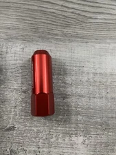 JDMSPEED Red 60MM Aluminum Extended Tuner Lug Nuts Replacement M12X1.5 20 PCS 