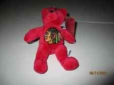New Chicago Black Hawks Team Red Bear With Embroidered Logo