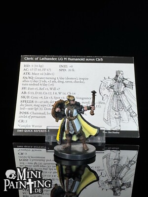 Archfiends CLERIC OF LATHANDER 1 D&D Dungeons&Dragons 2004 Wizards Miniatures
