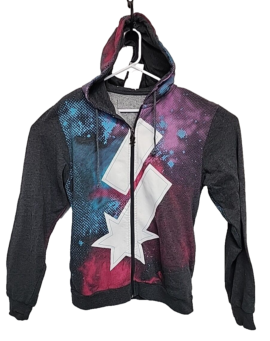 Switchfoot Zip up Double Sided Hoodie L Thumb Holes Skater Y2k Emo Scene  Grunge