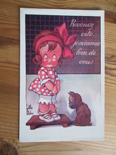 Postcard Little Pilche "Revenez vite jemennuieloin de vous" unposted