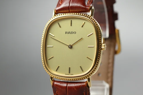 [N MINT] Vintage Rado 204.3610.2 Gold Dial Quartz Unisex Adults Watch From JAPAN - 画像10/10