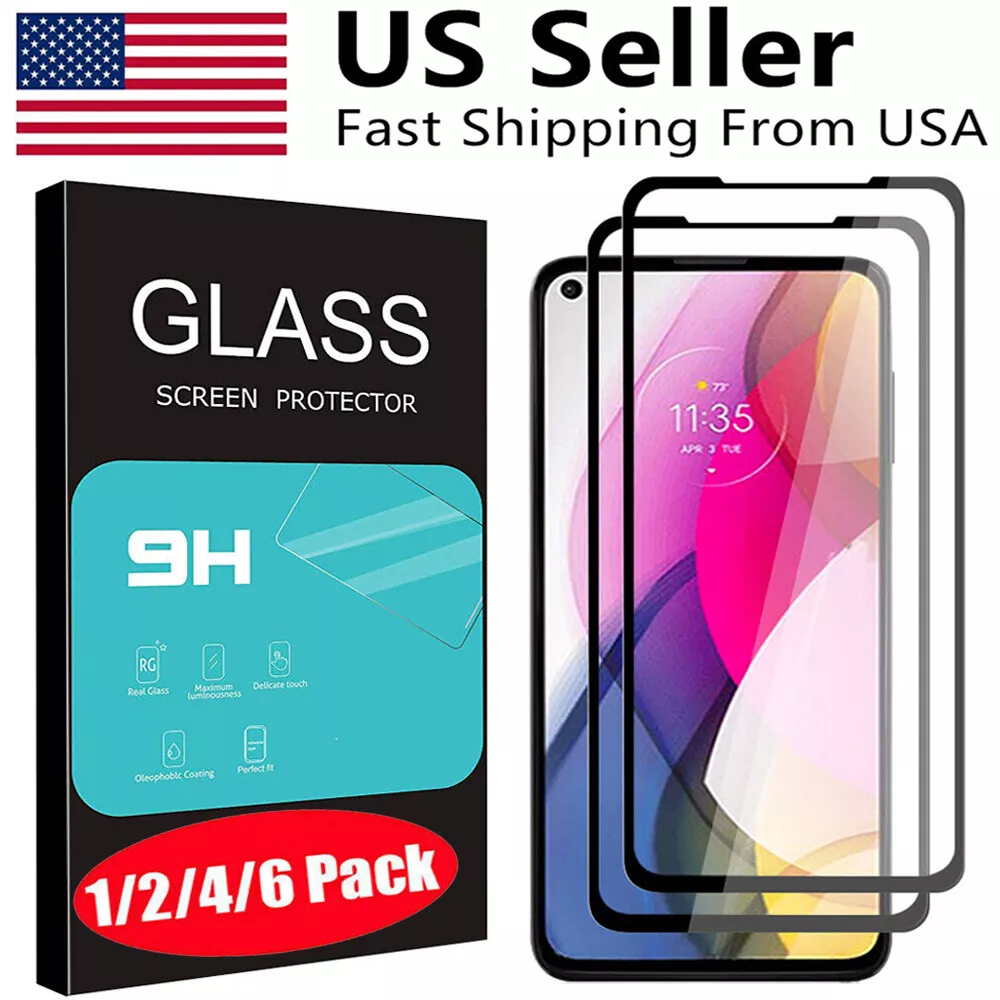 6 PACK For Motorola Moto G Power/G Play/G Stylus Tempered Glass Screen  Protector