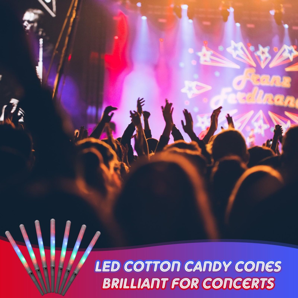 Wholesale Lighted Cotton Candy Sticks For Organizing Unique Parties