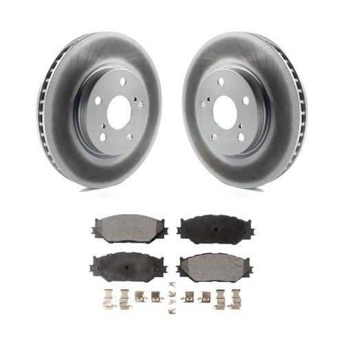 [Front] Coated Disc Brake Rotors And Semi-Metallic Pads Kit For Lexus IS250 - Picture 1 of 12