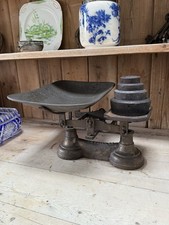 Antique Cast Iron Scales 1920s/30s Kitchen Weighing Scales
