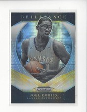 2021-22 Prizm Draft Picks Brilliance Prizms Hyper #14 Joel Embiid Kansas 76ers