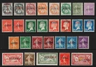 French Algeria 1924 - Scott 1-28 - Stamps of France - Overprinted Algeria - MH