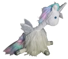 Wild Republic Unicorn Plush 19" White Floppy Stuffed Animal  "Fluffs"