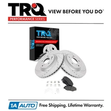 TRQ Performance Front Brake Pad & Rotor Kit Fits 2012-2015 Honda CR-V