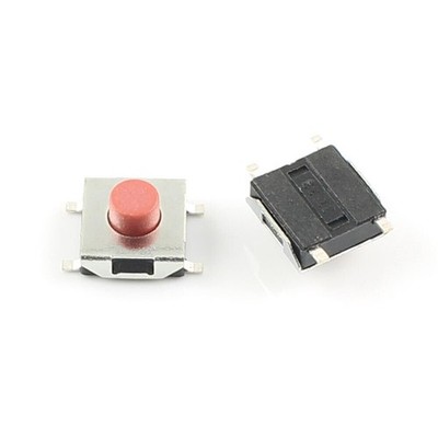 10Pcs Momentary Tactile Tact Red Push Button Switch SMD SMT 4 Pin 6x6x3.7mm