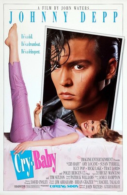 1990 Cry Baby Movie Poster 11X17 Johnny Depp Amy Locane Iggy Pop Ricki Lake  