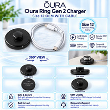 GENUINE Oura Ring Gen 2, Size 12 CHARGER With Cable