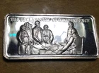 1oz Vintage 1975 Silver Bar American Greatest Events DECLARATION OF INDEPENDENCE