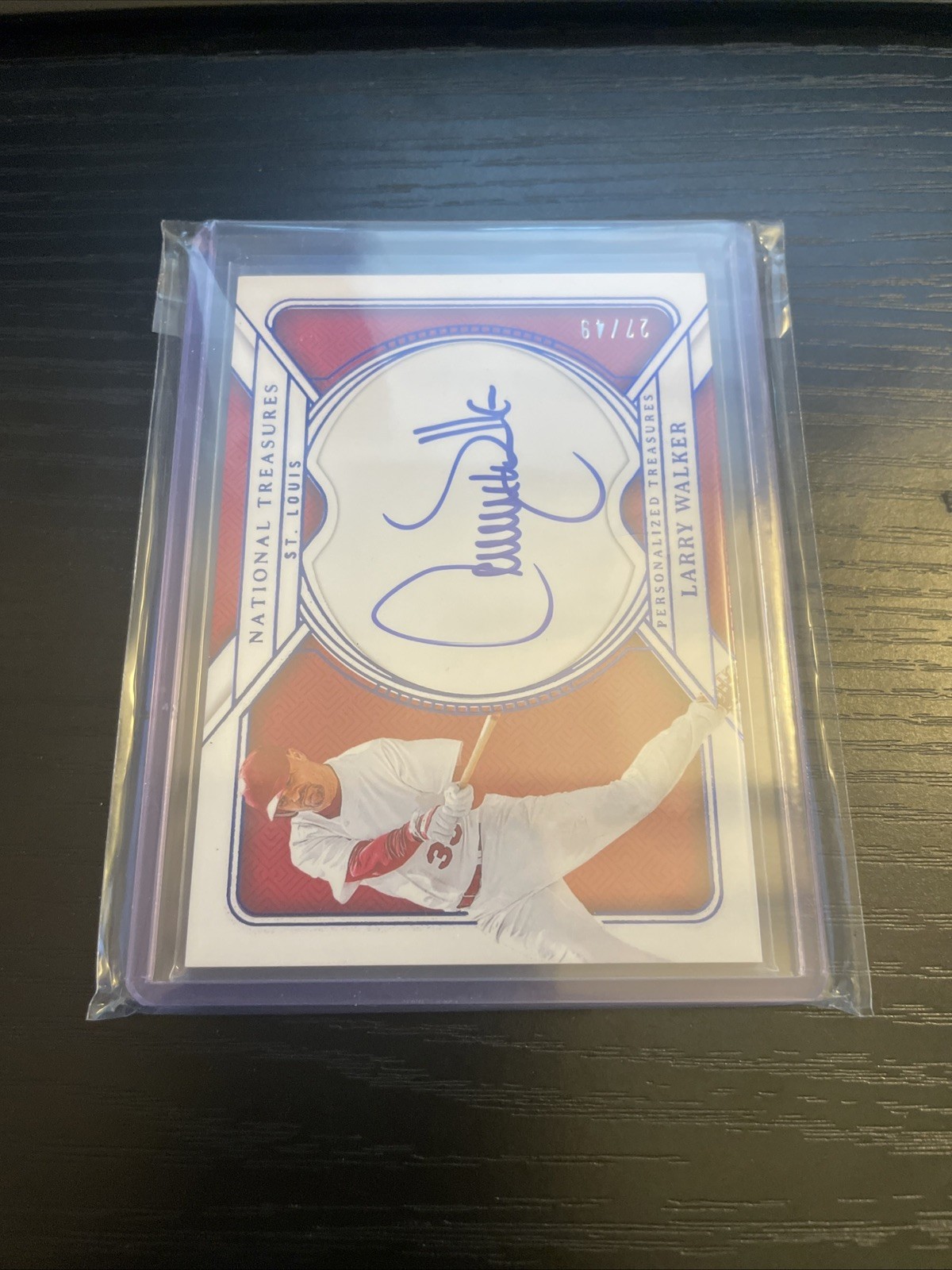 2025 National Treasures Personalized Treasures LARRY WALKER #10/49 On Card Auto
