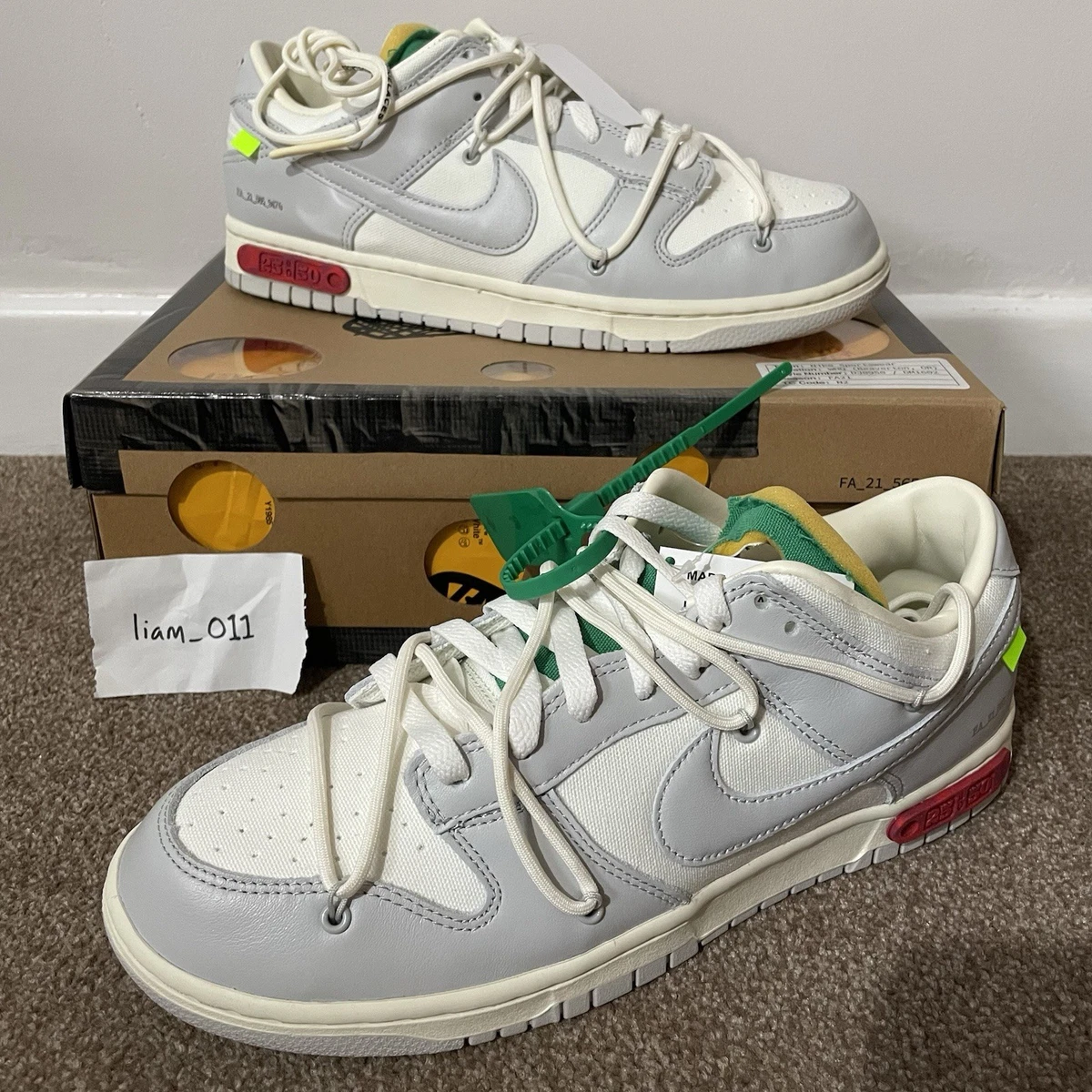Nike Off-White x Dunk Low Lot 25 of 50 | eBay