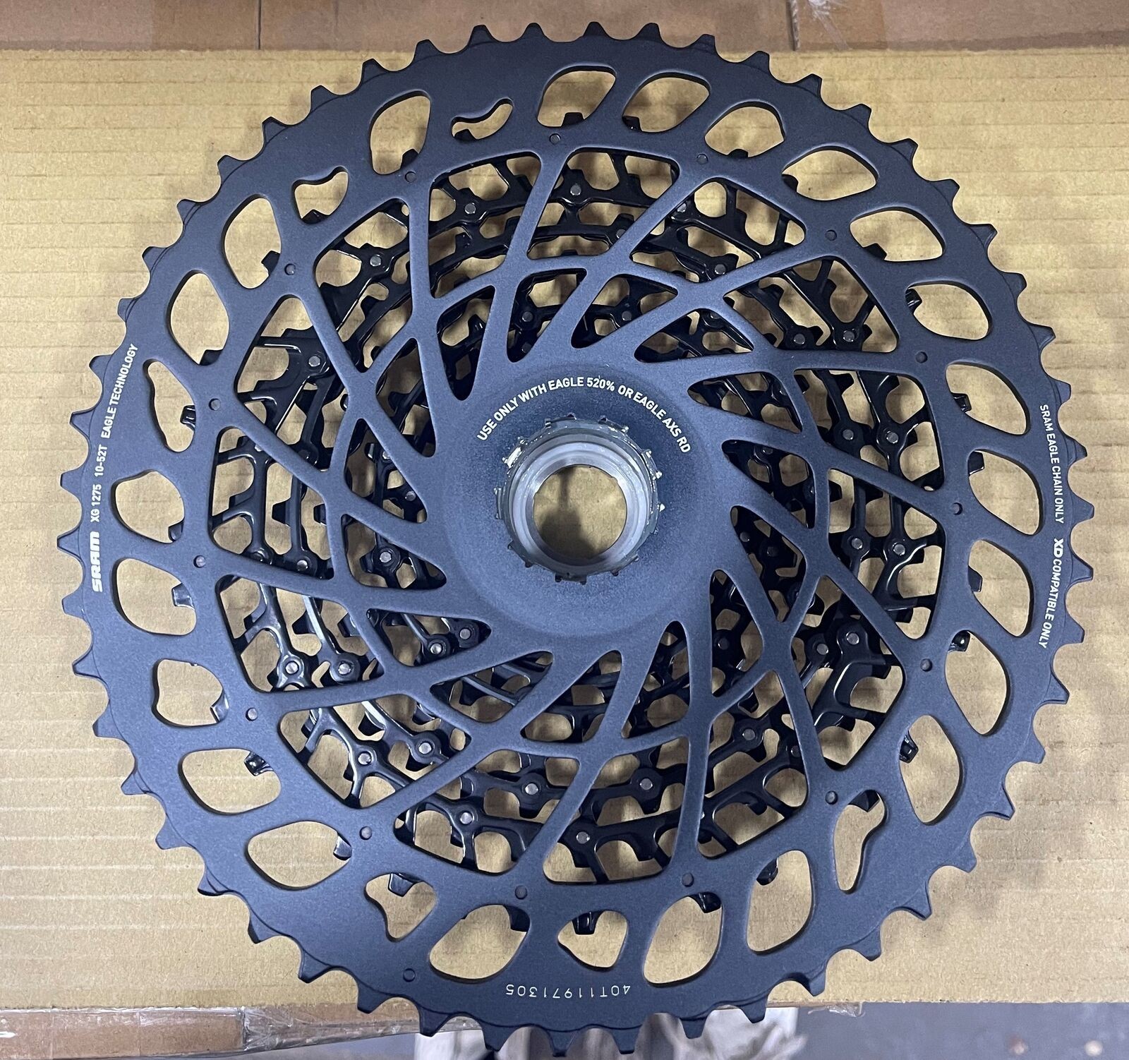 SRAM GX Eagle XG-1275 Cassette - 12-Speed, 10-52t, Black, For XD Driver Body *OE