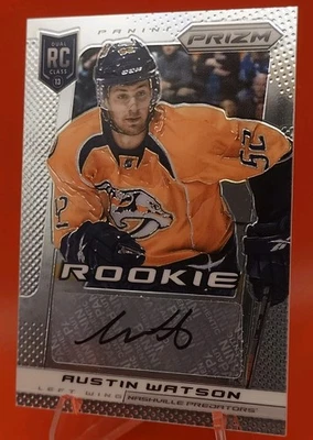 Austin Watson Auto Rookie RC Priam Panini - Image 1 of 2
