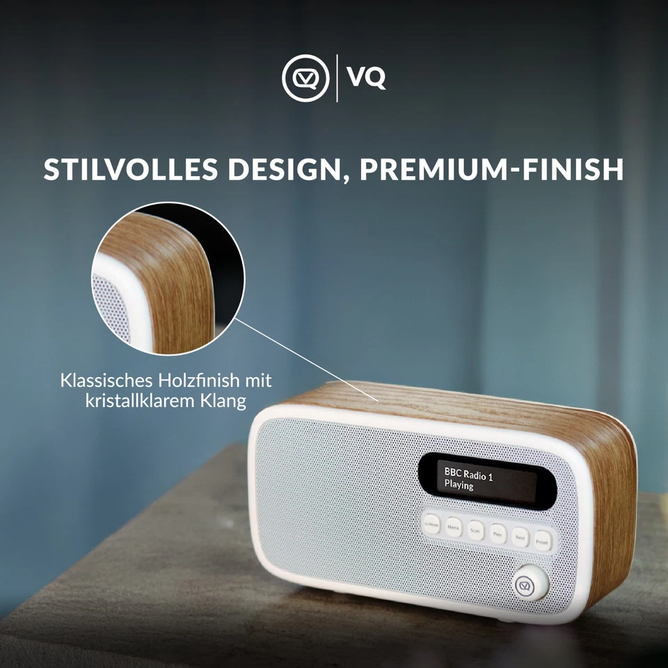 VQ Dexter Radio DAB+/DAB mit FM, 3 Watts Stereo Lautsprecher und LCD Bildschirm - Bild 4 von 4