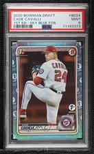 2020 Bowman Draft 1st Edition Sky Blue Foil Cade Cavalli #BD-24 PSA 9 MINT 02u0